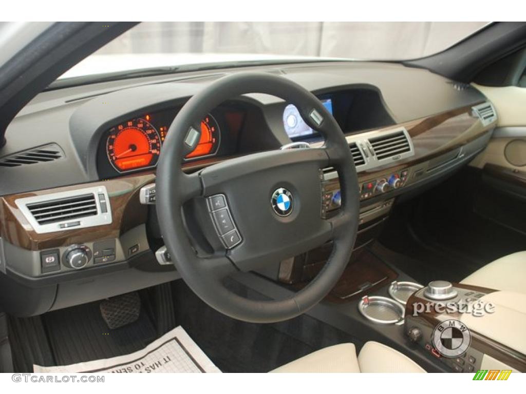 2008 7 Series 750Li Sedan - Alpine White / Cream Beige photo #13