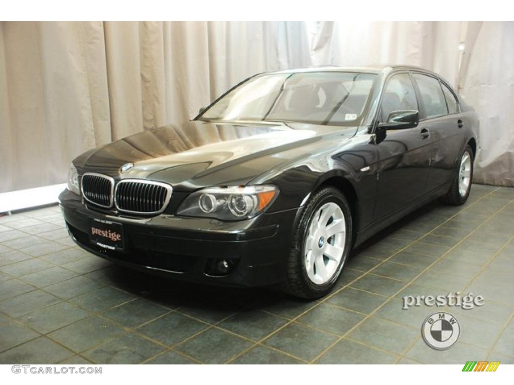 2008 7 Series 750Li Sedan - Jet Black / Black photo #1