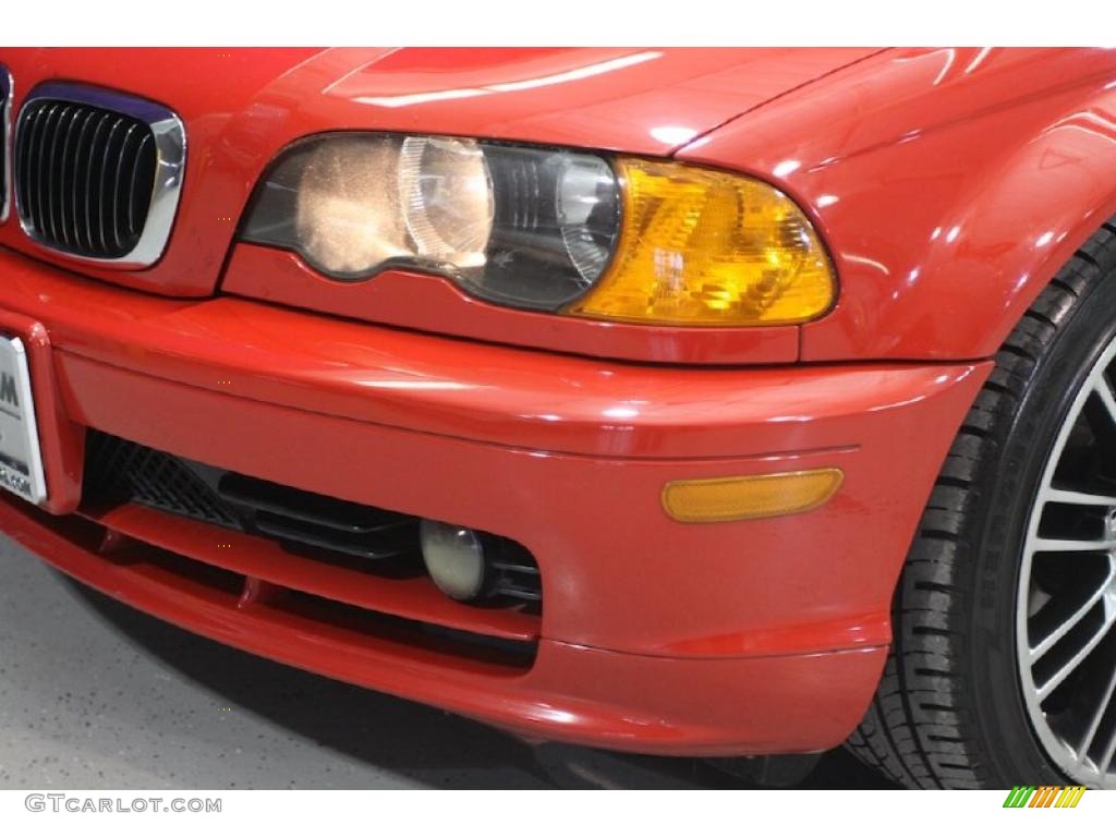 2001 3 Series 325i Coupe - Bright Red / Black photo #23