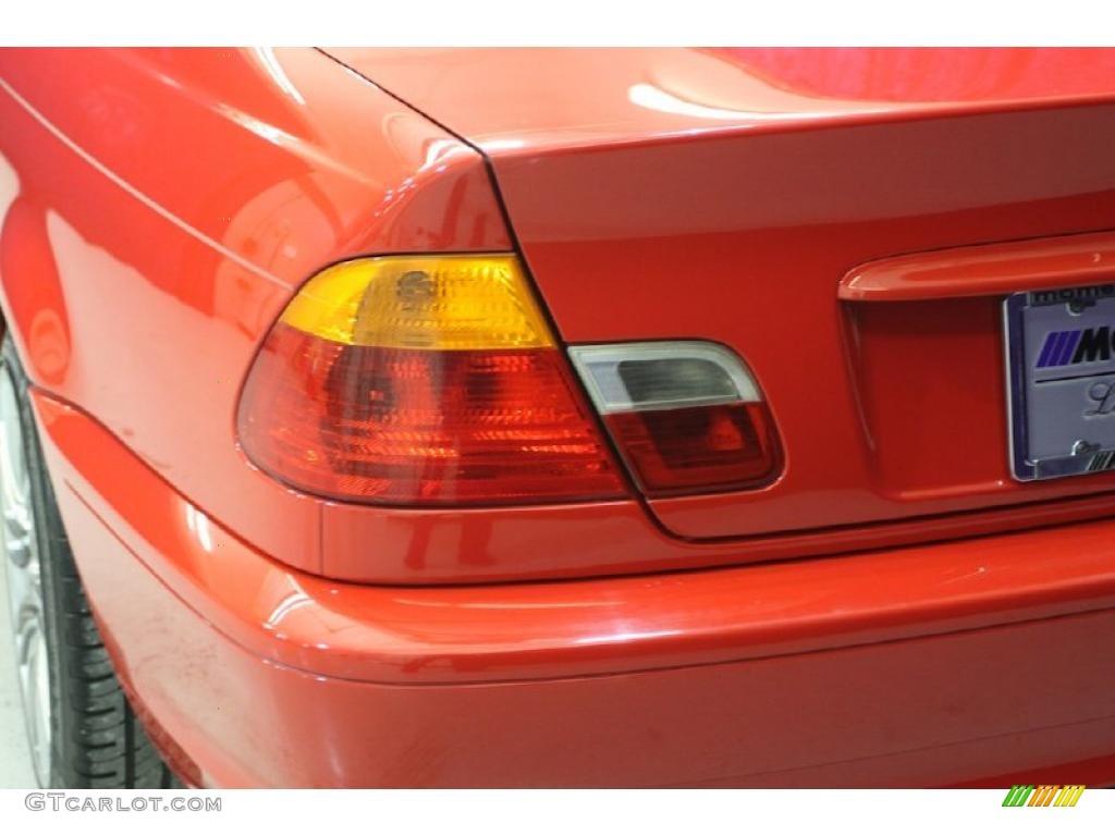2001 3 Series 325i Coupe - Bright Red / Black photo #32