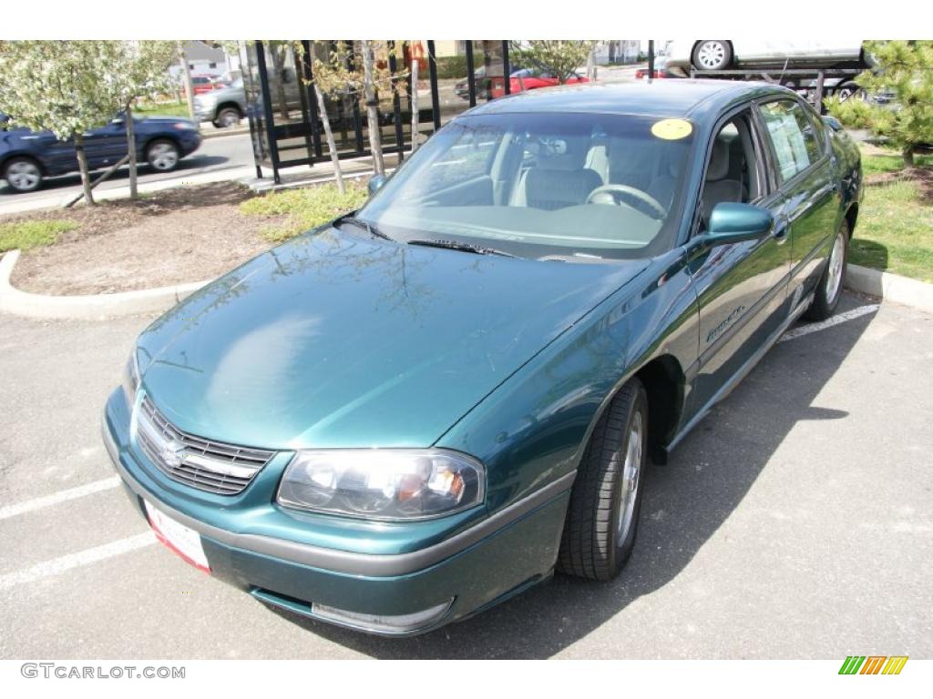 2001 Impala LS - Dark Jade Green Metallic / Medium Gray photo #1