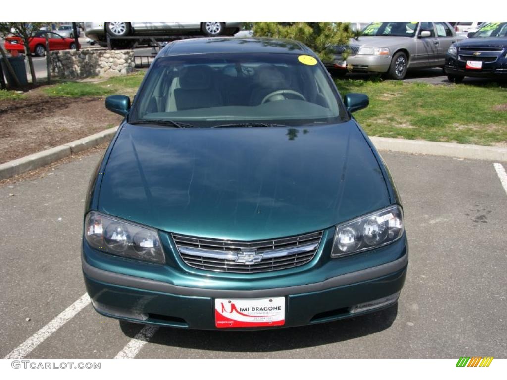 2001 Impala LS - Dark Jade Green Metallic / Medium Gray photo #2