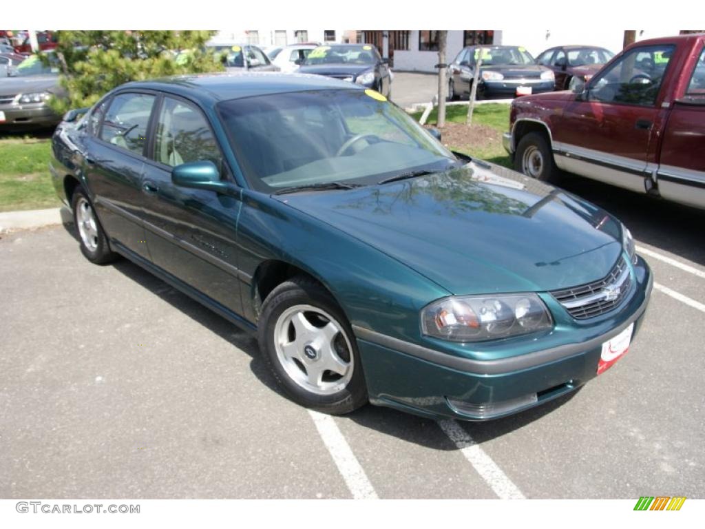 2001 Impala LS - Dark Jade Green Metallic / Medium Gray photo #3