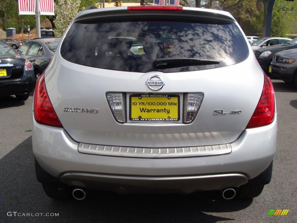 2007 Murano SL AWD - Brilliant Silver Metallic / Charcoal photo #6