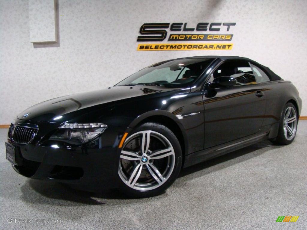 2008 M6 Convertible - Black Sapphire Metallic / Black photo #1