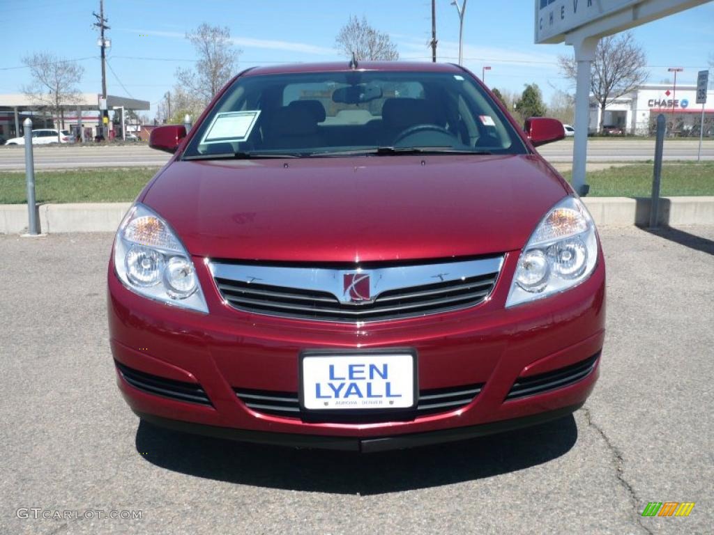 2008 Aura XE - Red Jewel / Tan photo #3