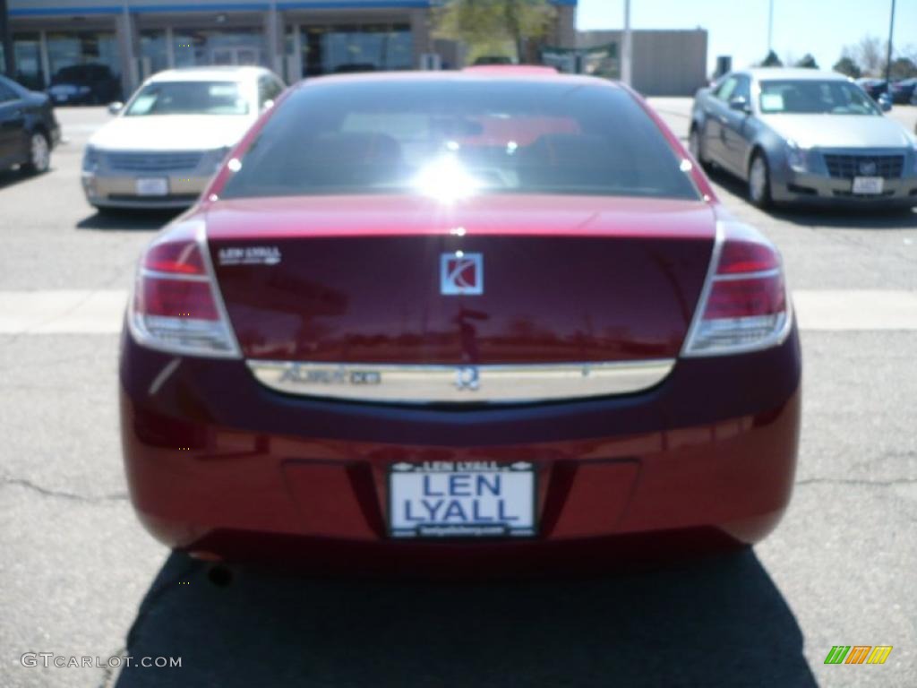 2008 Aura XE - Red Jewel / Tan photo #5