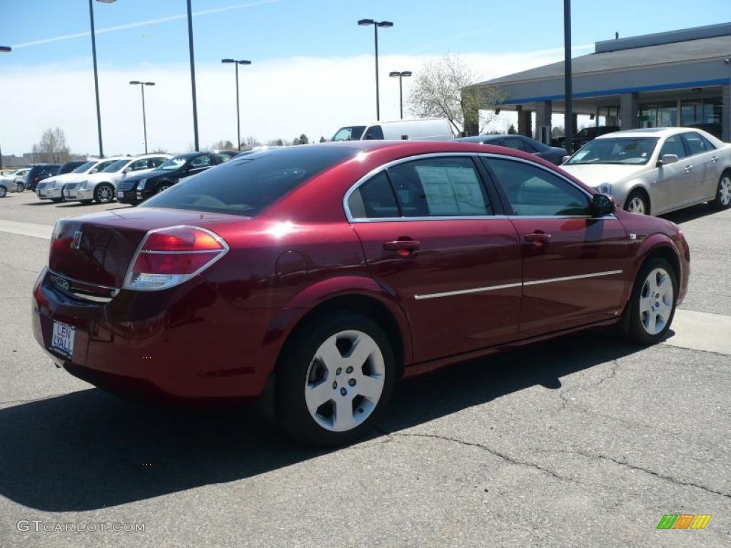 2008 Aura XE - Red Jewel / Tan photo #6