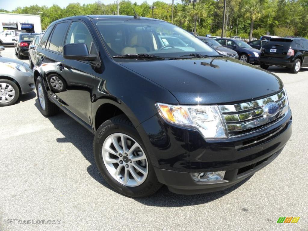 2009 Edge SEL - Dark Ink Blue Metallic / Camel photo #1