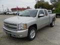 2010 Sheer Silver Metallic Chevrolet Silverado 1500 LT Extended Cab 4x4  photo #1