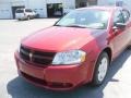 2009 Inferno Red Crystal Pearl Dodge Avenger SXT  photo #6