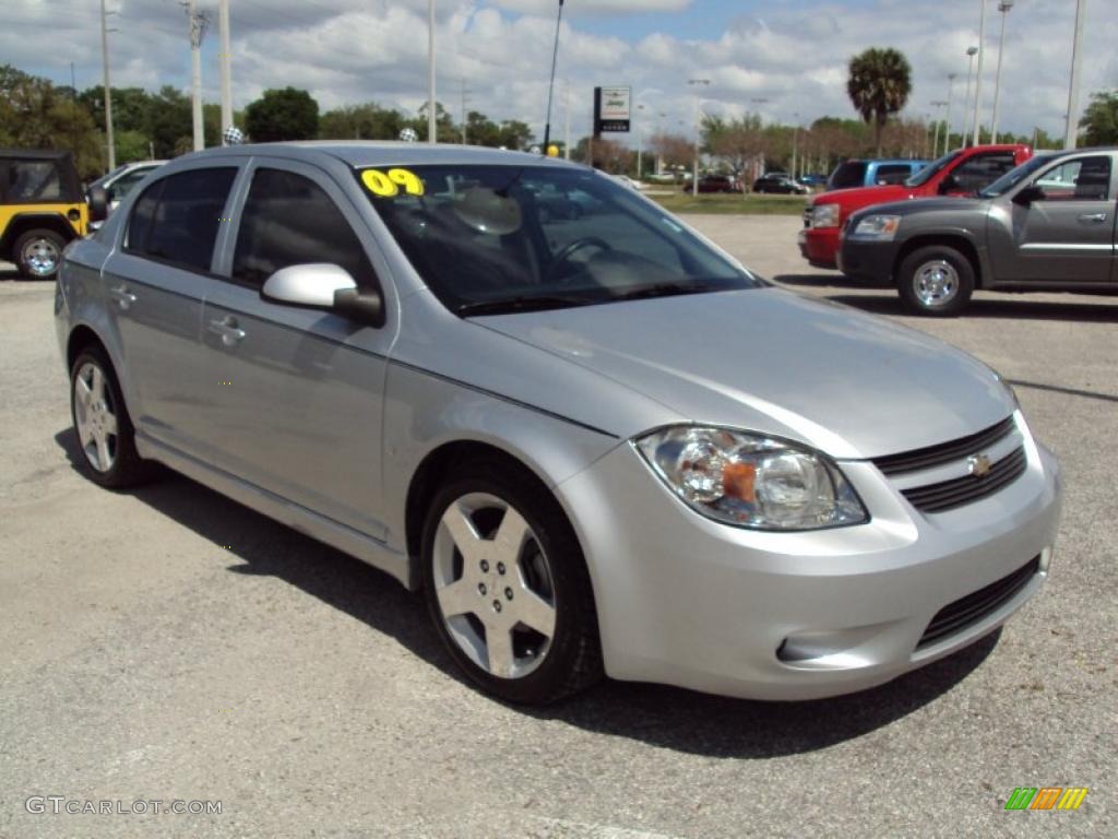 2009 Cobalt LT Sedan - Silver Ice Metallic / Gray photo #10