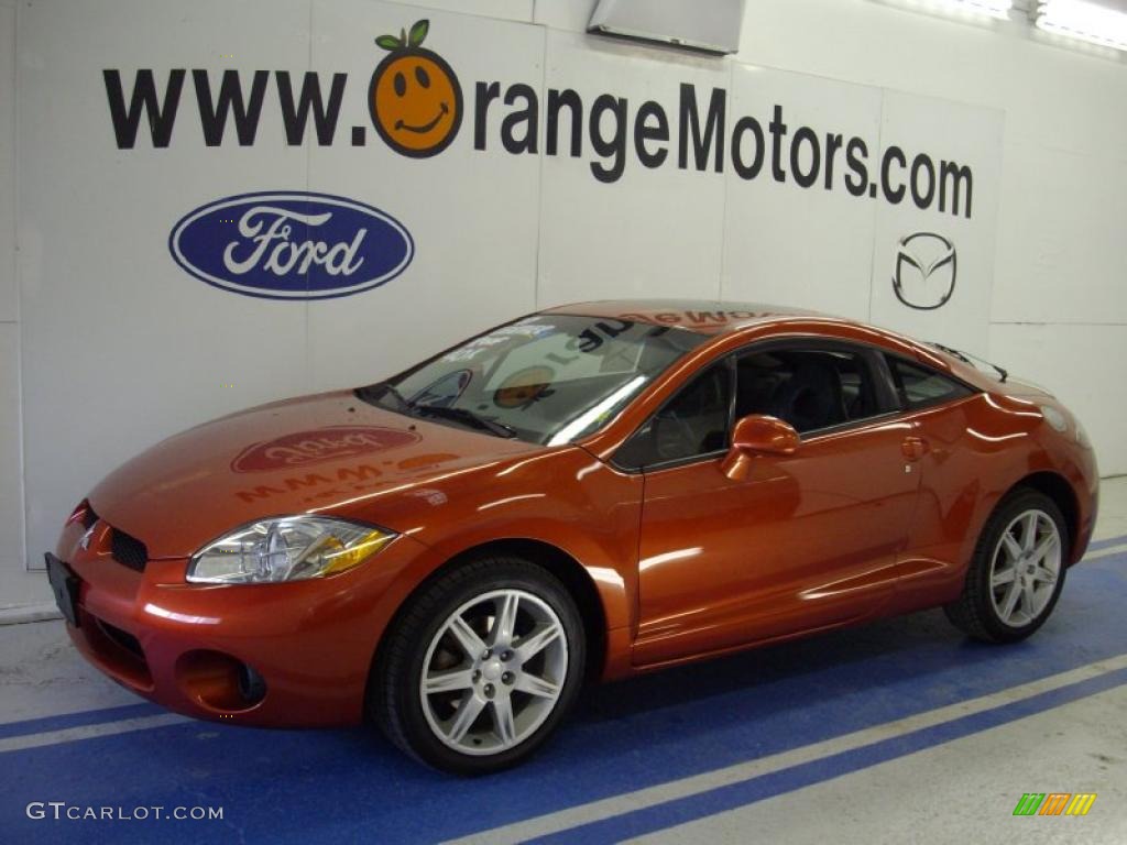 2007 Eclipse SE Coupe - Sunset Pearlescent / Dark Charcoal photo #1