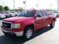 2008 Fire Red GMC Sierra 1500 SLE Extended Cab 4x4  photo #2