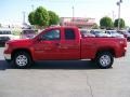 2008 Fire Red GMC Sierra 1500 SLE Extended Cab 4x4  photo #5