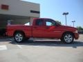 2005 Flame Red Dodge Ram 1500 Laramie Quad Cab  photo #2