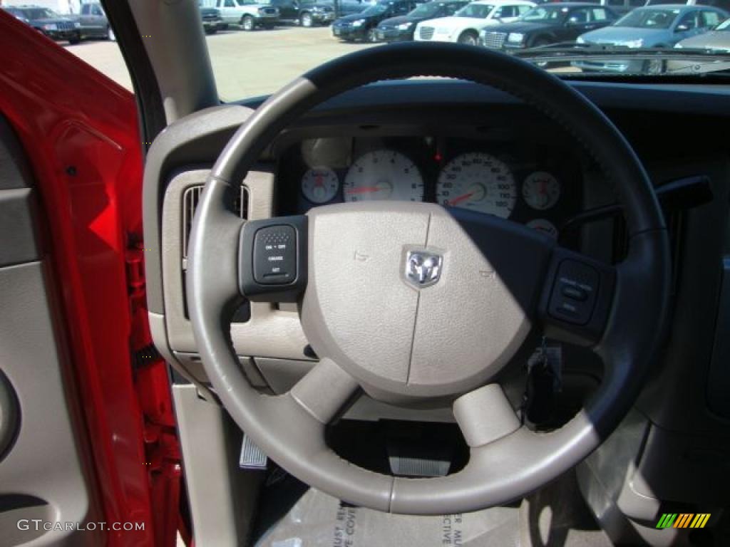 2005 Ram 1500 Laramie Quad Cab - Flame Red / Taupe photo #26