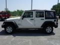 2010 Stone White Jeep Wrangler Unlimited Sport 4x4  photo #5