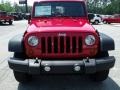 2010 Flame Red Jeep Wrangler Unlimited Sport 4x4  photo #3