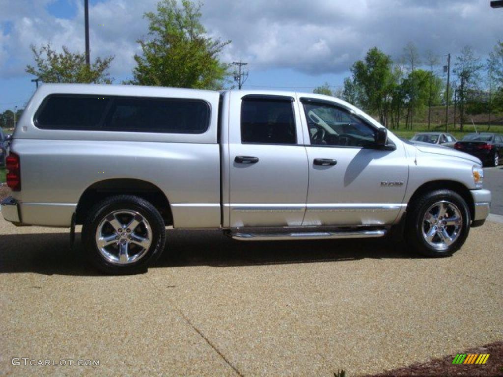 2008 Ram 1500 Big Horn Edition Quad Cab - Bright Silver Metallic / Medium Slate Gray photo #7