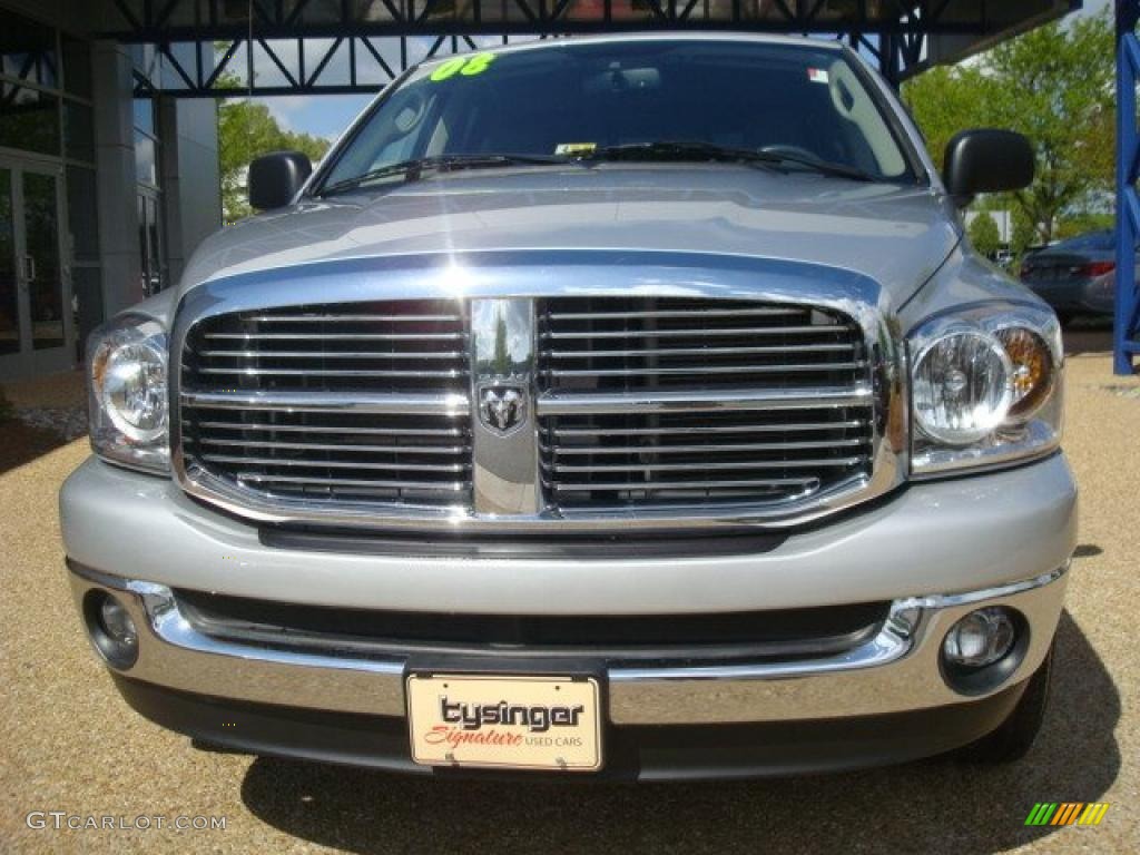 2008 Ram 1500 Big Horn Edition Quad Cab - Bright Silver Metallic / Medium Slate Gray photo #9