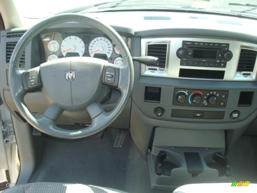 2008 Ram 1500 Big Horn Edition Quad Cab - Bright Silver Metallic / Medium Slate Gray photo #12