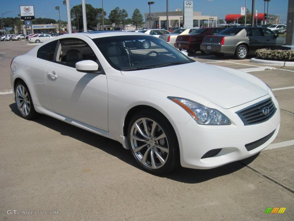 Moonlight White 2009 Infiniti G 37 S Sport Coupe Exterior Photo #28666397