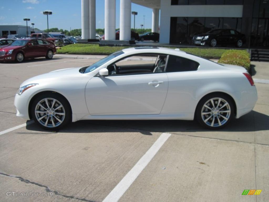 2009 G 37 S Sport Coupe - Moonlight White / Stone photo #3