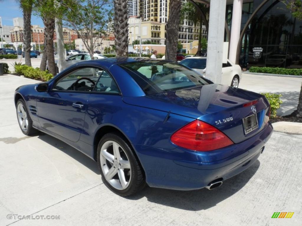 2004 SL 500 Roadster - Orion Blue Metallic / Black photo #15