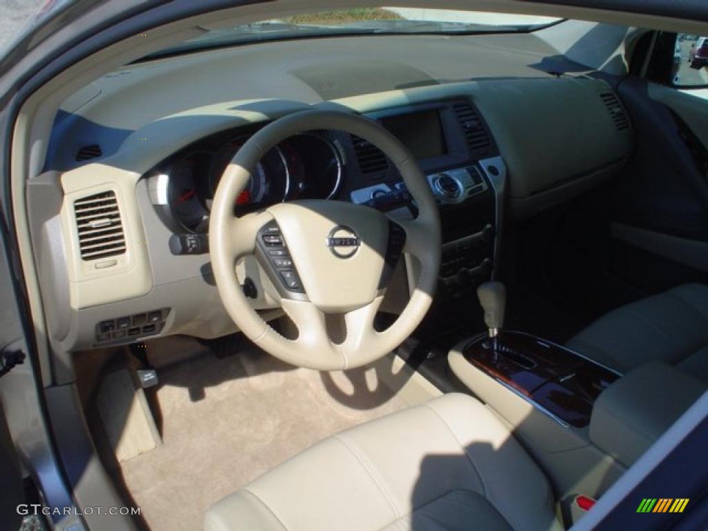 2009 Murano SL AWD - Brilliant Silver Metallic / Beige photo #9