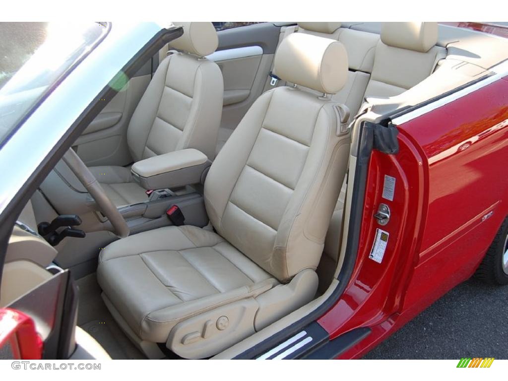 2006 A4 1.8T Cabriolet - Amulet Red / Beige photo #7