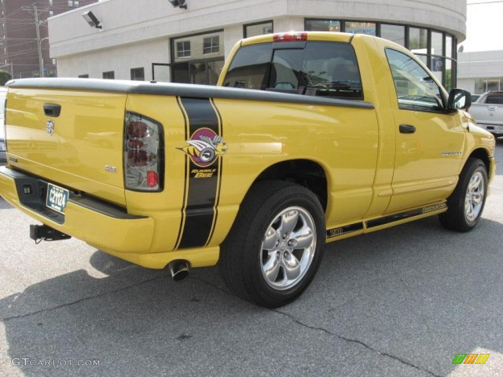 2005 Ram 1500 SLT Rumble Bee Regular Cab - Solar Yellow / Dark Slate Gray photo #6