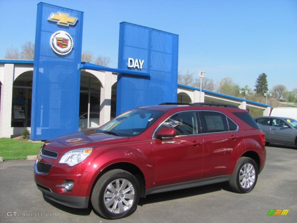 2010 Equinox LT AWD - Cardinal Red Metallic / Jet Black photo #1