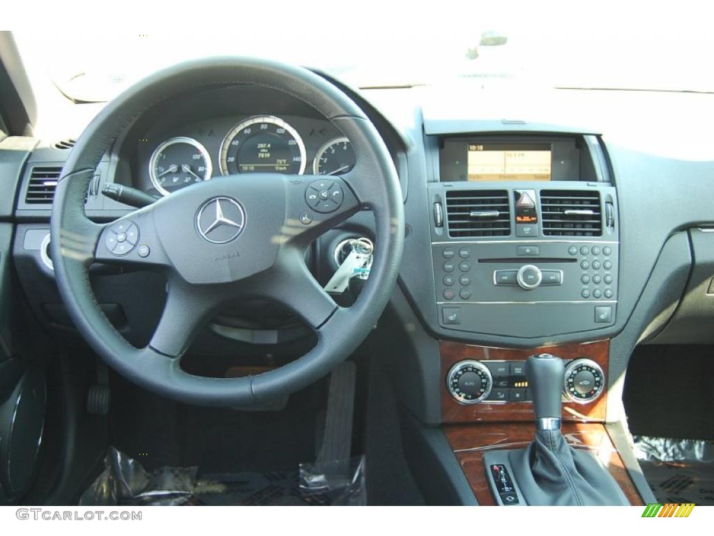 2009 C 300 Sport - Steel Grey Metallic / Black photo #3