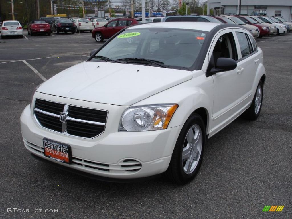 2009 Caliber SXT - Stone White / Dark Slate Gray photo #1