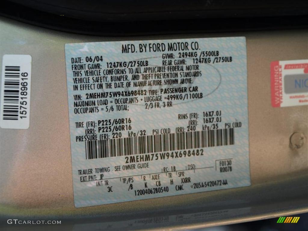 2004 Grand Marquis LS - Silver Birch Metallic / Light Flint photo #20