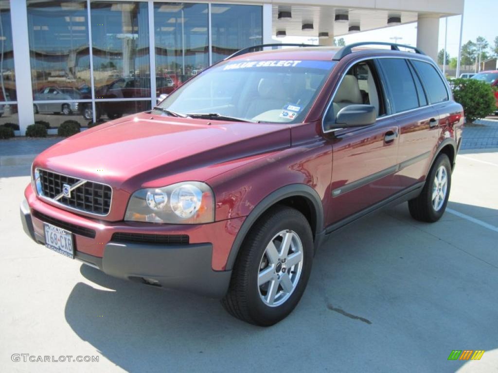2003 XC90 2.5T - Ruby Red Metallic / Taupe photo #1