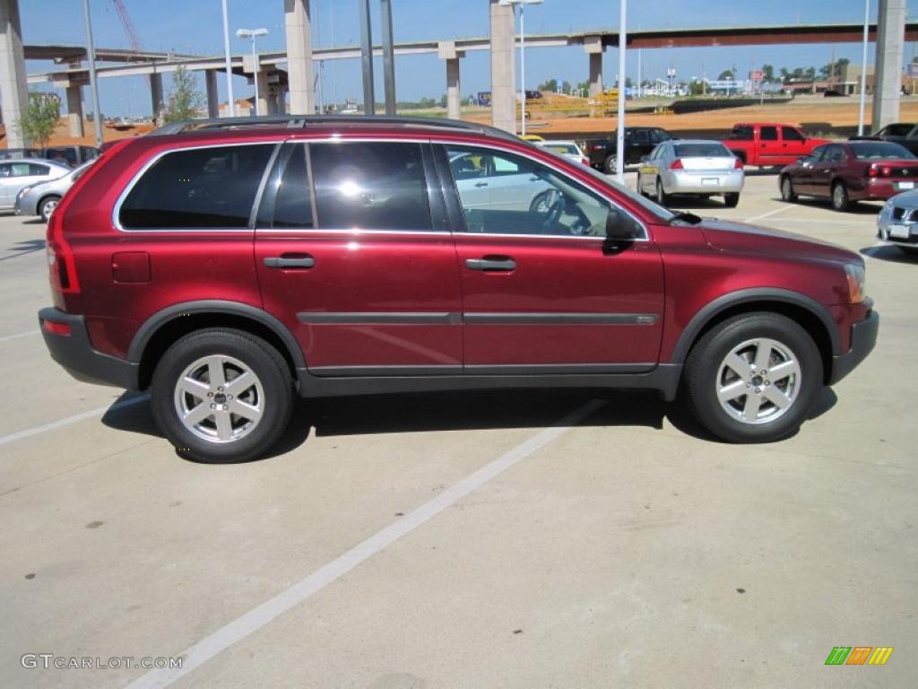 2003 XC90 2.5T - Ruby Red Metallic / Taupe photo #4
