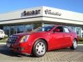 2009 Crystal Red Cadillac CTS 4 AWD Sedan  photo #1