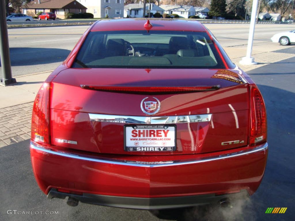 2009 CTS 4 AWD Sedan - Crystal Red / Ebony photo #5