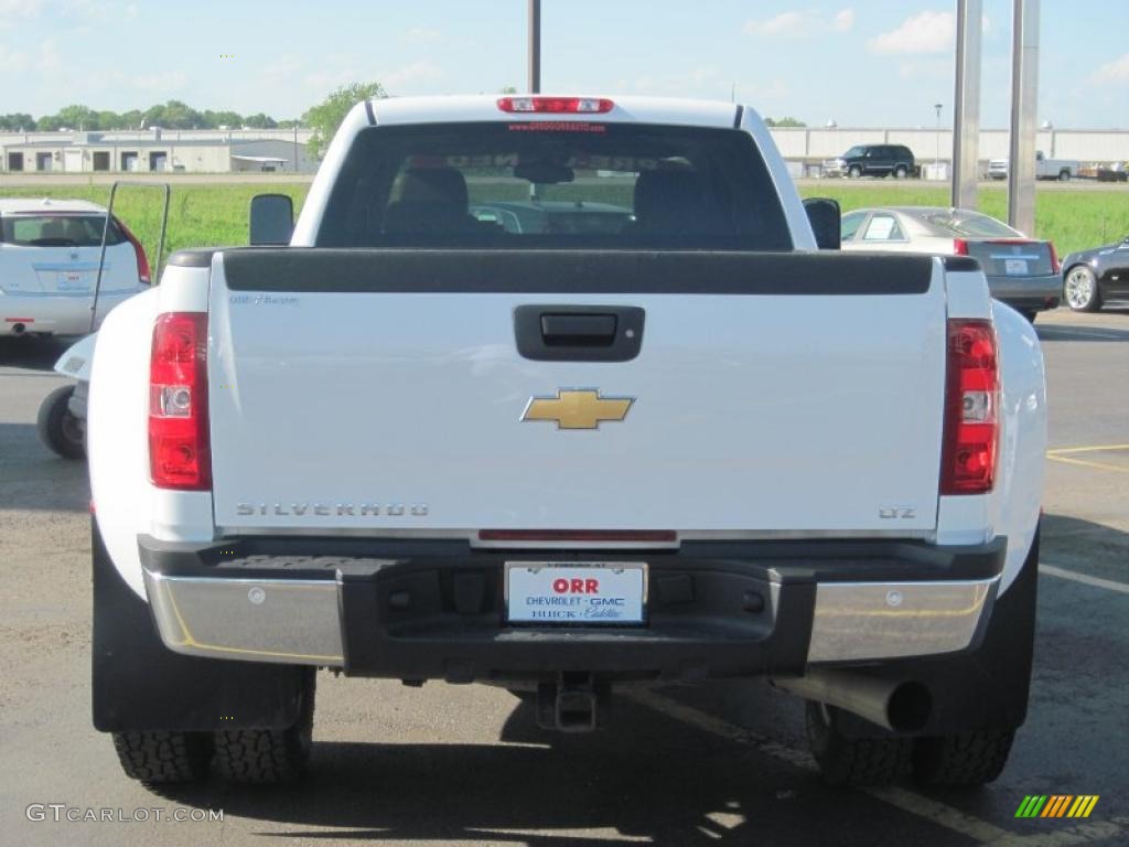2008 Silverado 3500HD LTZ Crew Cab 4x4 Dually - Summit White / Light Cashmere/Ebony photo #15