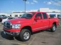 Flame Red 2008 Dodge Ram 2500 Big Horn Quad Cab 4x4