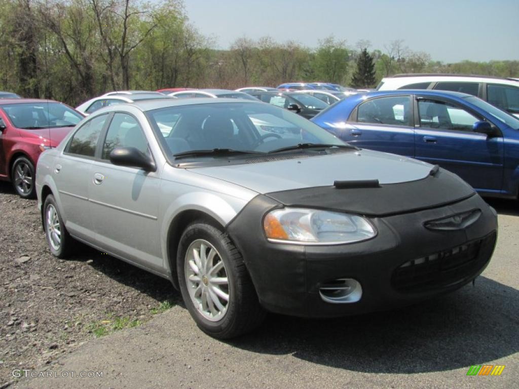 2003 Sebring LX Sedan - Bright Silver Metallic / Dark Slate Gray photo #1