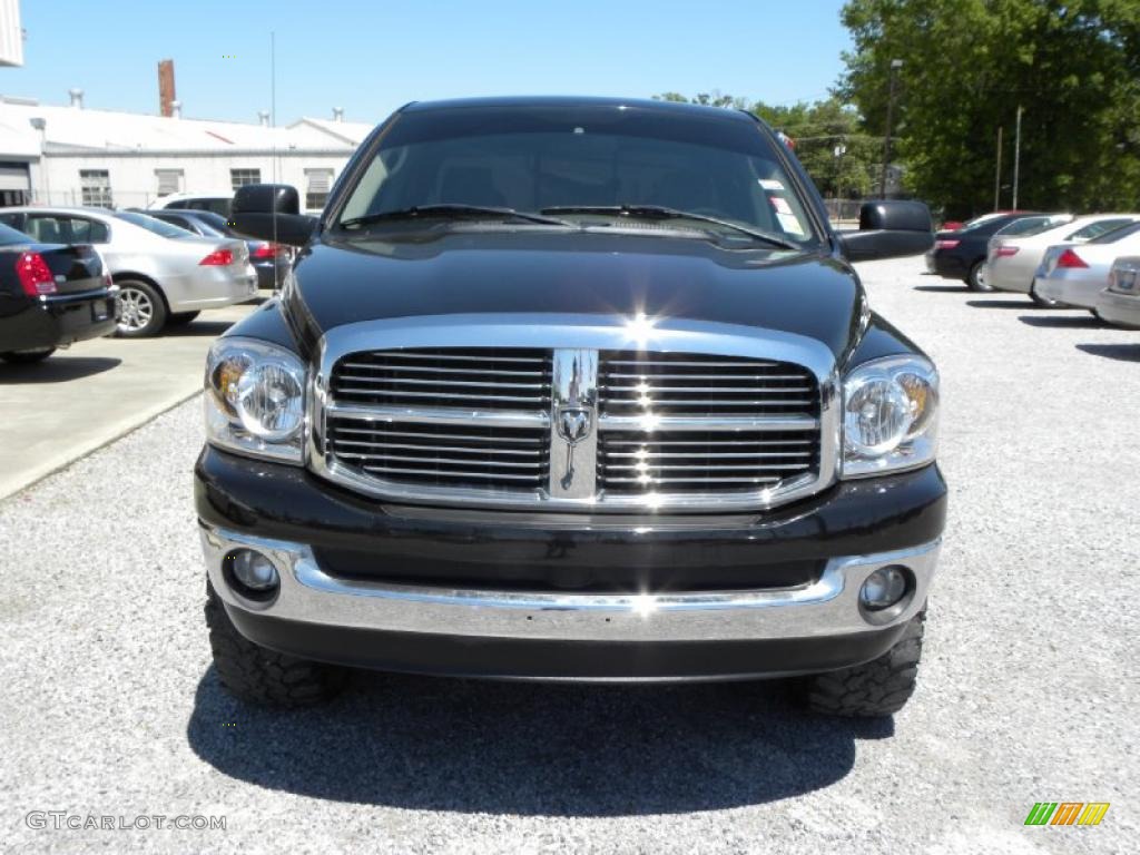 2007 Ram 1500 Big Horn Edition Quad Cab 4x4 - Brilliant Black Crystal Pearl / Medium Slate Gray photo #8