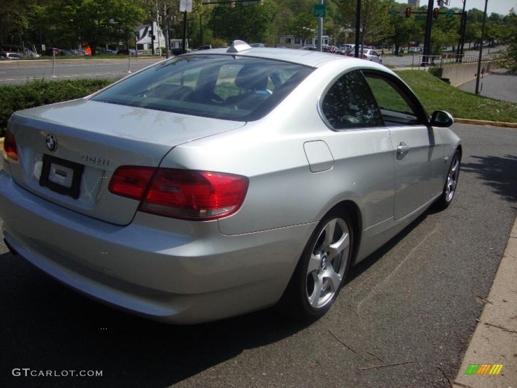 2008 3 Series 328i Coupe - Titanium Silver Metallic / Black photo #5