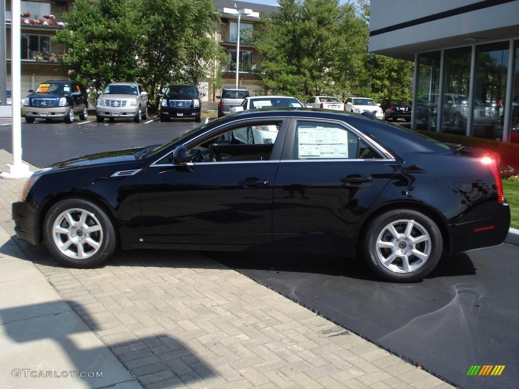 2009 CTS 4 AWD Sedan - Black Raven / Cashmere/Cocoa photo #7