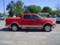 2007 Bright Red Ford F150 Lariat SuperCrew 4x4  photo #4