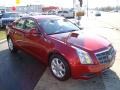 2009 Crystal Red Cadillac CTS Sedan  photo #3