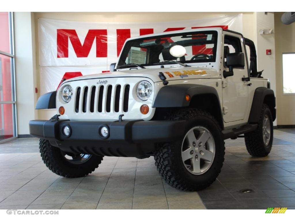 Stone White Jeep Wrangler