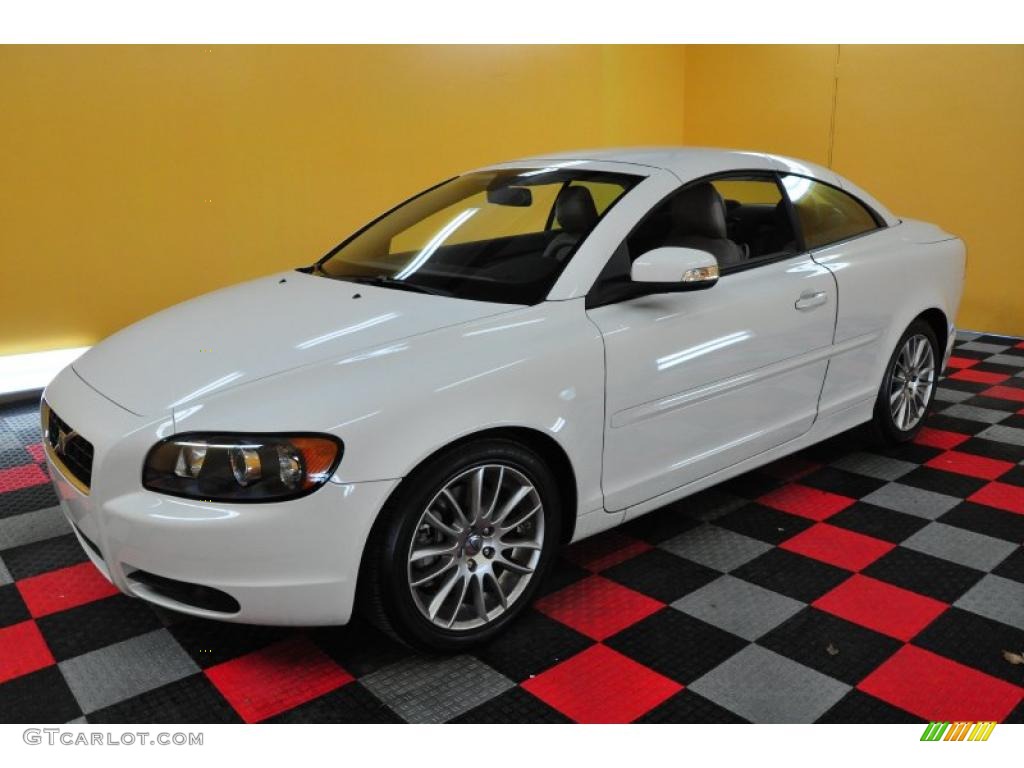 2009 C70 T5 Convertible - Ice White / Quartz photo #3